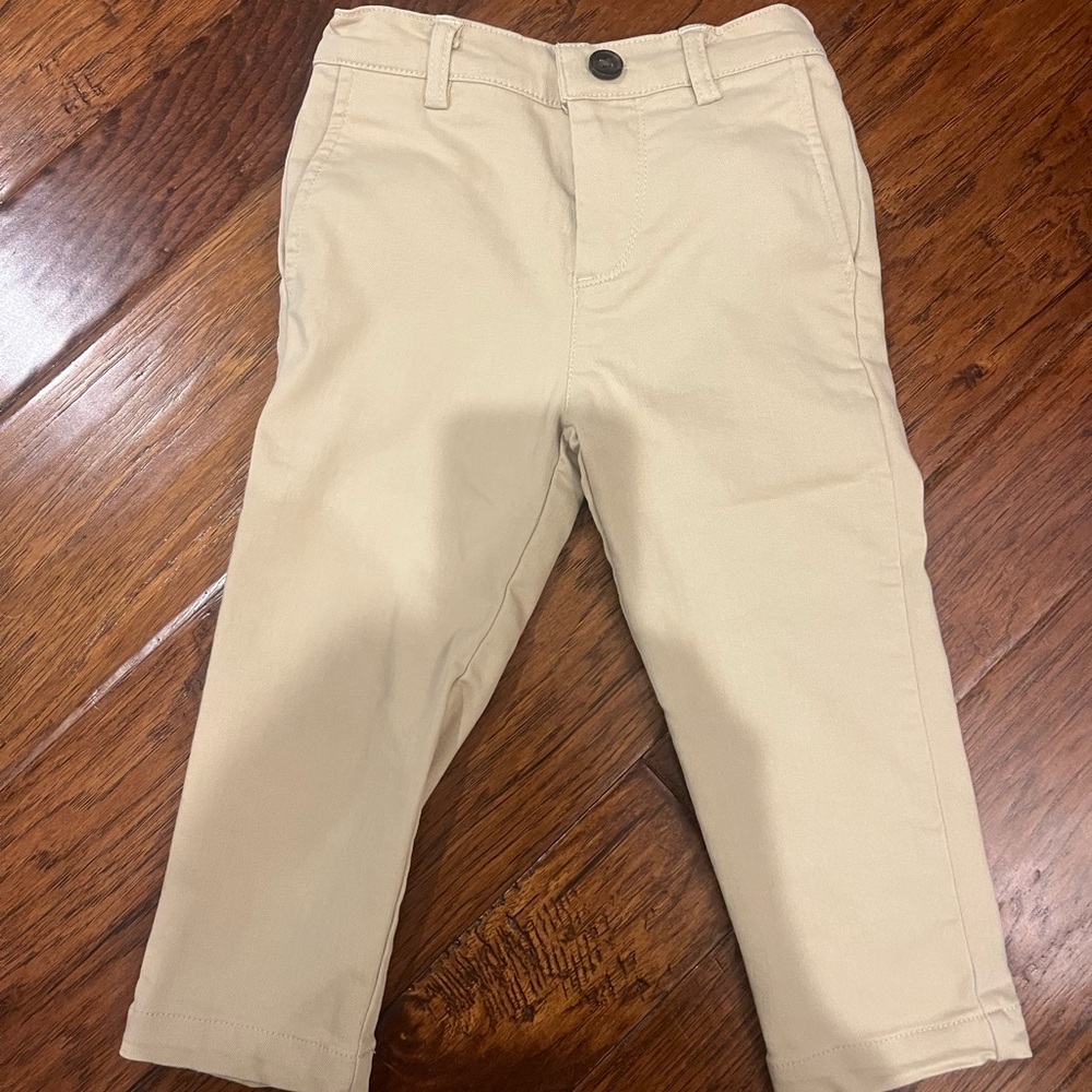 Edgehill Collection Kids Classic Stretch Chino Pants - Cream